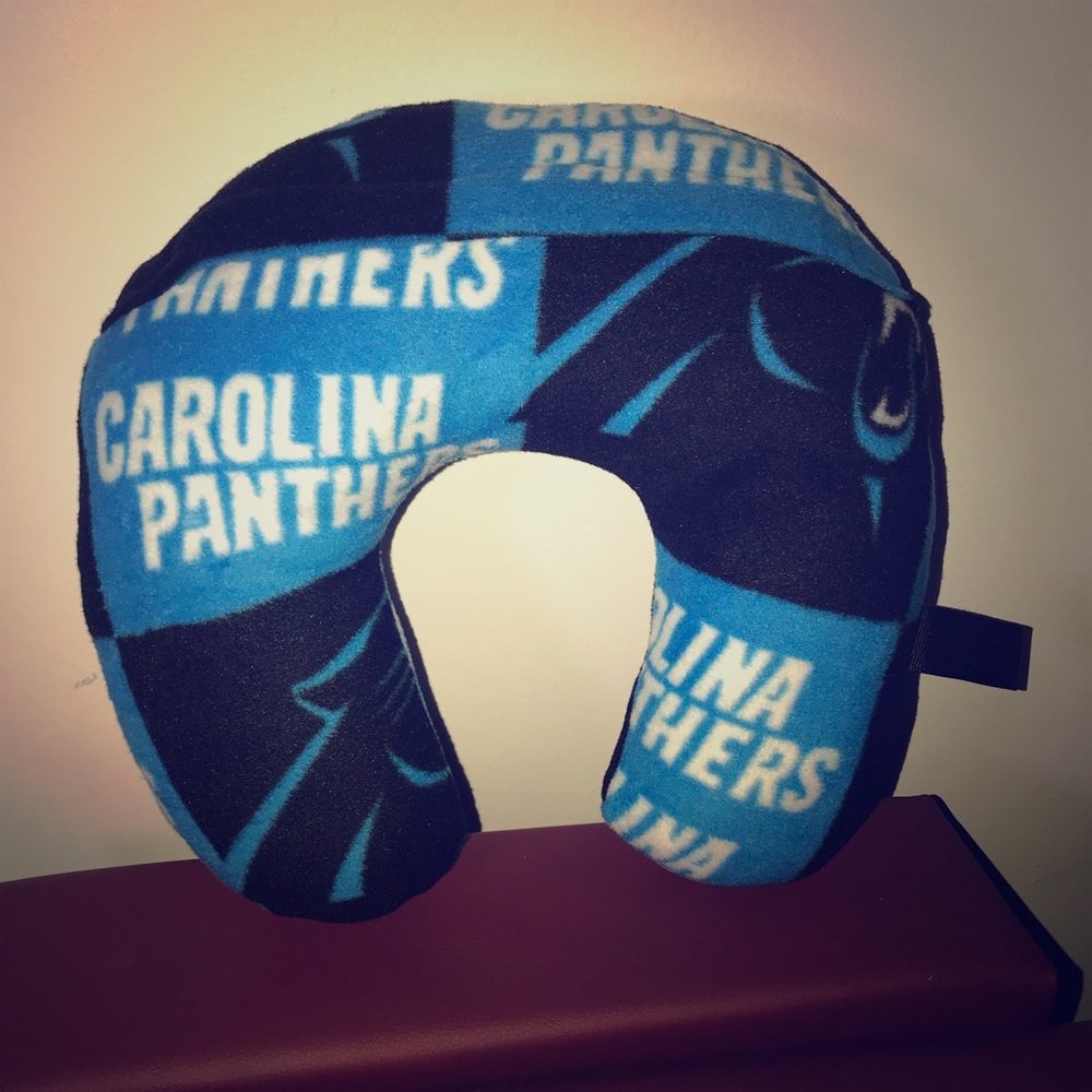 Panthers travel/neck pillow